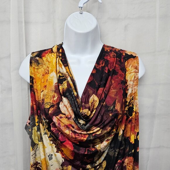 Worthington Tank Floral Goth Whimsigoth Scoop Neck Fairy Rust Burgundy 2X - Picture 2 of 9